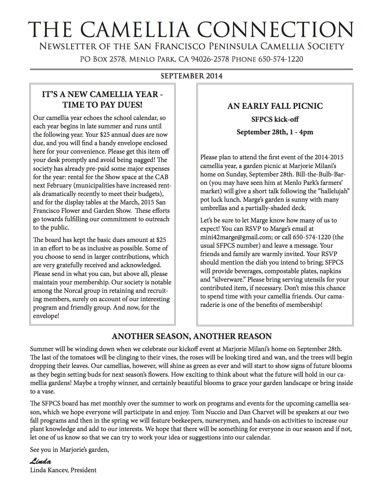 September 2014 newsletter p1